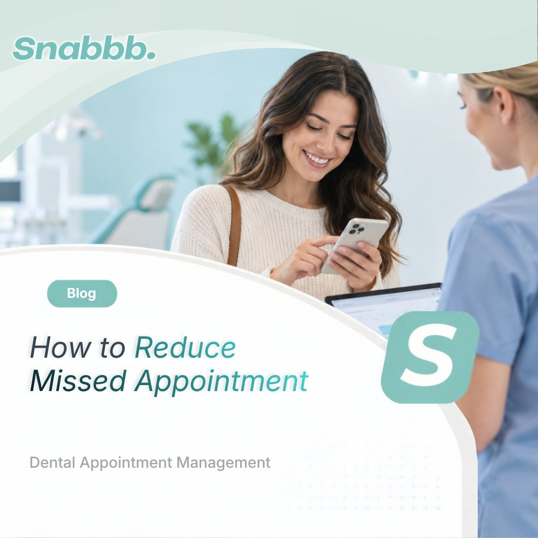 Dental appointment scheduling and reminder system helping reduce missed dental appointments, improve patient booking, and support organised dental clinic management.