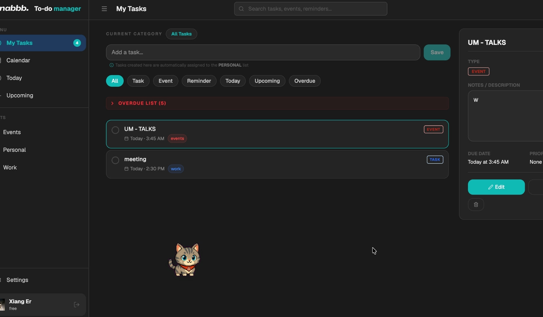 Snabbb To-Do Manager