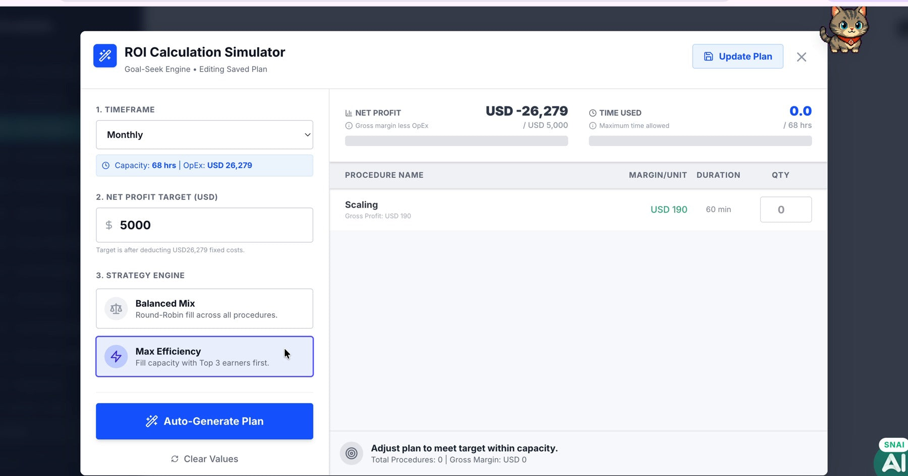 Snabbb Profit Calculator ROI calculation simulator